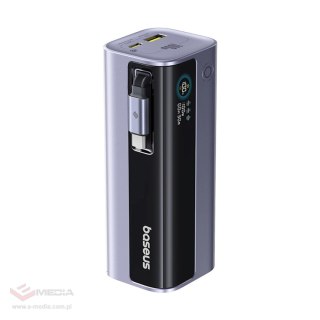 Powerbank Baseus EnerGeek GR11 10000mAh 100W ze zwijanym kablem - szary