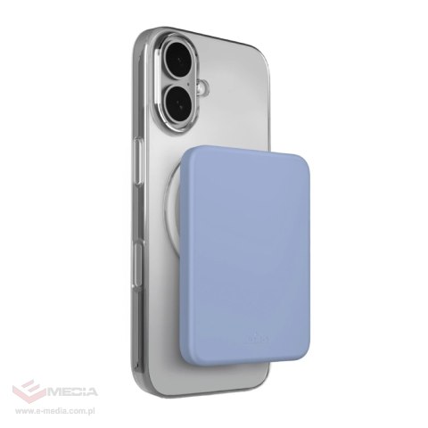Powerbank Puro 4200mAh ultracienki kompatybilny z MagSafe USB-C - niebieski