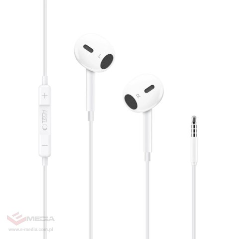 Słuchawki Tech-Protect Ultraboost Core G2 Mini Jack - białe