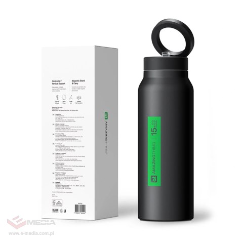 Butelka AmazingThing sportowa z uchwytem magnetycznym kompatybilna z MagSafe 800ml - czarna