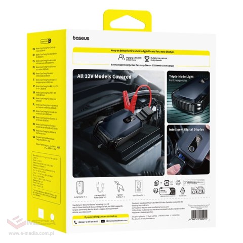Jump starter Baseus Super Energy Max 20000mAh - czarny