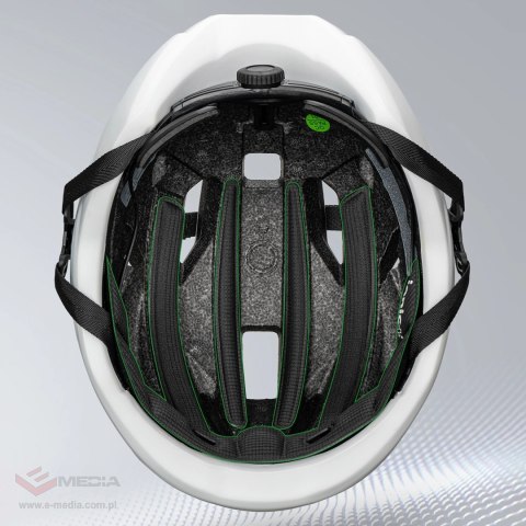 Kask rowerowy Rockbros LK-15 z włókna węglowego 58-62 cm - jasnoszary