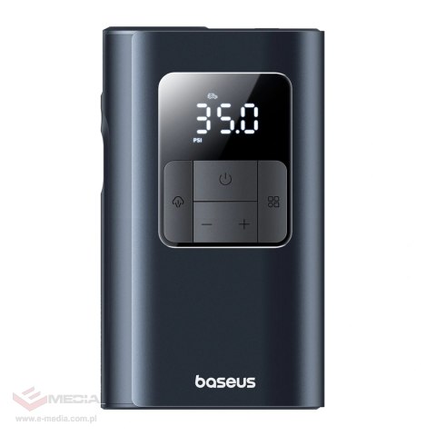 Kompresor do opon Baseus PrimeTrip VA1 75W 2w1 z latarką i powerbankiem 6000mAh - czarny