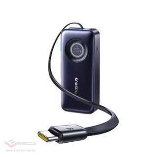 Powerbank Baseus EnerCore CR11 20000mAh 67W ze zwijanym kablem USB-C - czarny