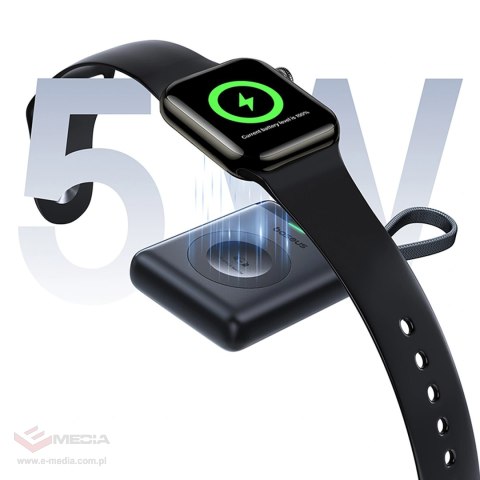 Powerbank Baseus EnerFill FW11 5W do Apple Watch z wbudowanym kablem - czarny