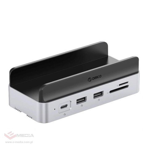 Stacja dokująca Orico MiniDock 10w1 z kieszenią na dysk twardy SSD - srebrna
