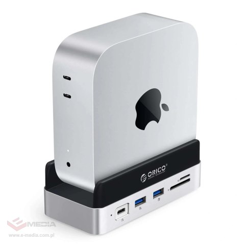 Stacja dokująca Orico MiniDock 10w1 z kieszenią na dysk twardy SSD - srebrna