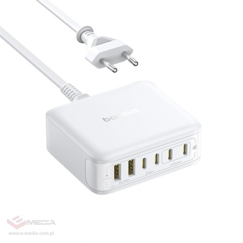 Stacja ładująca Baseus EnerFill FH21 120W 4xUSB-C + 2xUSB-A - biała