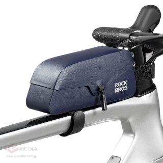 Torba rowerowa Rockbros 30120122006 na ramę wodoodporna z magnetycznym zapięciem 0,9L - niebieska