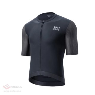 Koszulka rowerowa Rockbros 15200025 z krótkim rękawem rozmiar S - czarna
