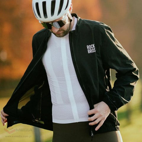 Koszulka rowerowa Rockbros YDCX008 Diamond z długim rękawem rozmiar XXXL - biała
