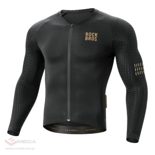 Koszulka rowerowa Rockbros YDCX008 Diamond z długim rękawem rozmiar XXL - czarna