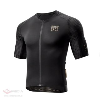 Koszulka rowerowa Rockbros YDDX011 Diamond z krótkim rękawem rozmiar XL - czarna
