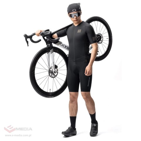 Koszulka rowerowa Rockbros YDDX011 Diamond z krótkim rękawem rozmiar XL - czarna
