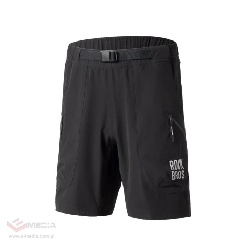 Szorty Rockbros YDDK015 z paskiem rozmiar XL - czarne