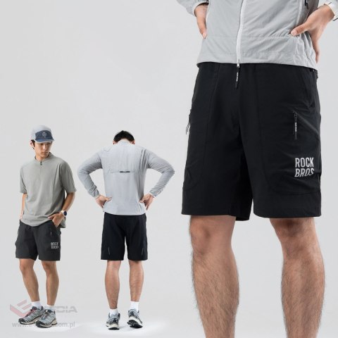 Szorty Rockbros YDDK015 z paskiem rozmiar XL - czarne