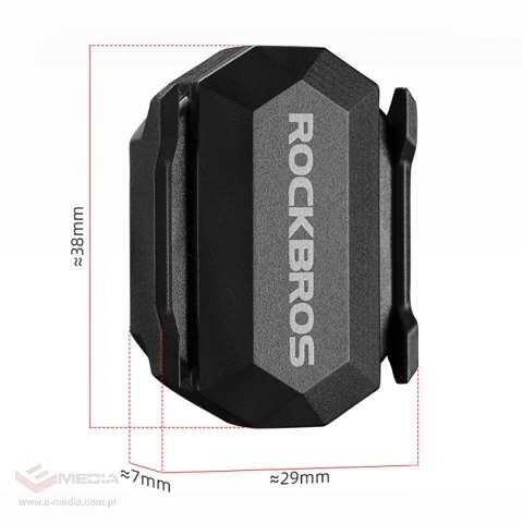 Czujnik prędkości lub kadencji 2w1 Rockbros C3 ANT+ / Bluetooth - czarny
