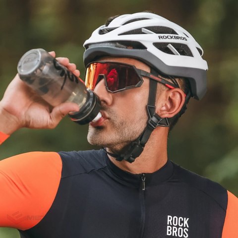 Kask rowerowy Rockbros HC-58WG-L 58-61 cm - biało-szary
