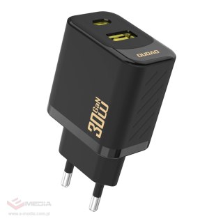 Ładowarka sieciowa Dudao A27TEU PD 30W GaN USB-A USB-C - czarna