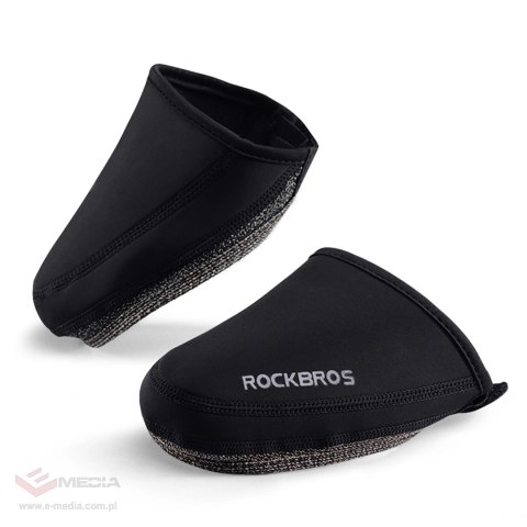 Noski na buty Rockbros LF1030 wiatroodporne docieplające 36-42 cm - czarne