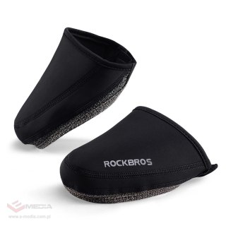 Noski na buty Rockbros LF1030 wiatroodporne docieplające 39-45 cm - czarne