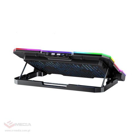 Podstawka Wozinsky WDCX-A26 NitroCool RGB chłodząca gamingowa pod laptop - czarna