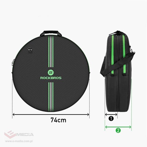Pokrowiec transportowy Rockbros D40 na koło ø74cm - czarny