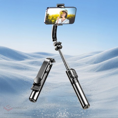 Selfie stick Dudao F18S 4w1 statyw składany z pilotem - czarny