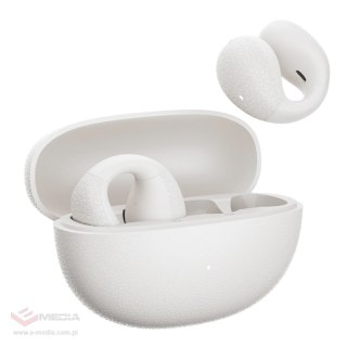 Słuchawki OWS QCY Crossky C10 z klipsem ENC IPX5 Bluetooth 5.4 - białe