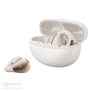 Słuchawki OWS QCY Crossky C30 z klipsem IPX4 Bluetooth 5.4 - białe
