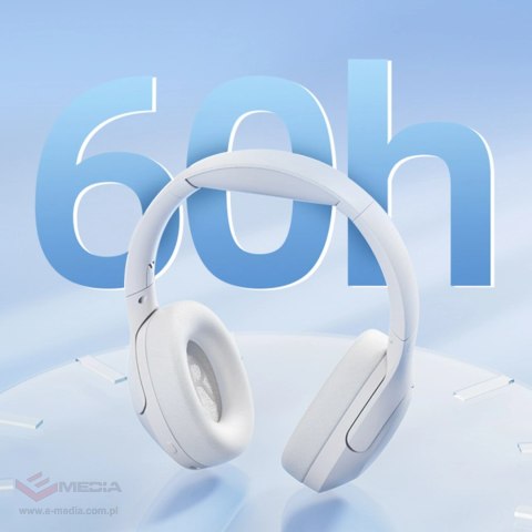 Słuchawki nauszne QCY H3 Lite z ANC i Bluetooth 5.3 - białe