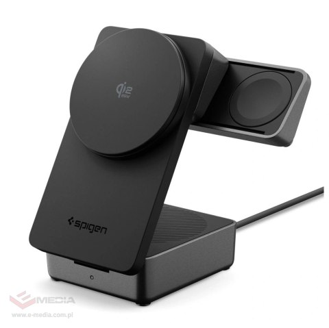 Ładowarka bezprzewodowa magnetyczna Spigen Essential Qi2.2 25W 3in1 MagSafe - czarna