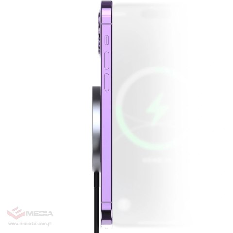Ładowarka indukcyjna Dudao A12XS 15W kompatybilna z MagSafe - czarna