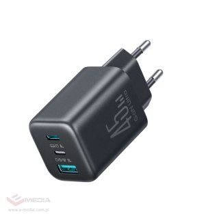 Ładowarka sieciowa Joyroom JR-TO1 GaN 45 USB-C Lightning USB-A - czarna