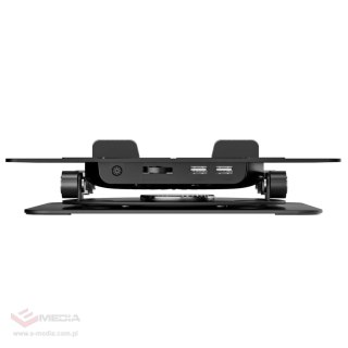 Podstawka Wozinsky WDCX-X16-AS CoolBase RGB chłodząca z obrotem 360° pod laptopa i tablet - czarna