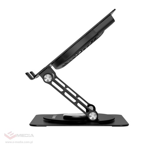 Podstawka Wozinsky WDCX-X16-AS CoolBase RGB chłodząca z obrotem 360° pod laptopa i tablet - czarna