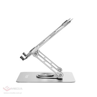 Podstawka Wozinsky WDCX-X19-AB HardStand z obrotem 360° pod laptopa i tablet - srebrna