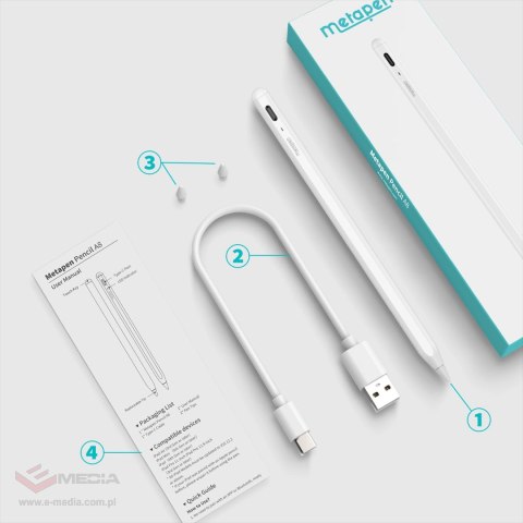 Rysik Metapen Pencil A8 do iPada - biały
