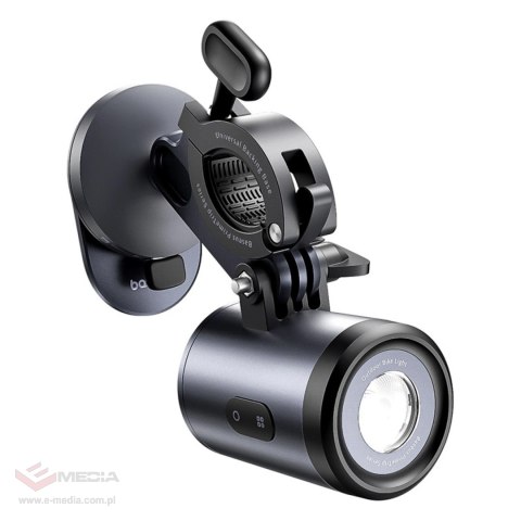 Uchwyt z lampką 2w1 Baseus PrimeTrip uniwersalny 3000mAh IP68 LED - czarno-szary