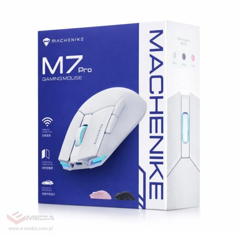 Mysz gamingowa Machenike M7 Pro bezprzewodowa - biała