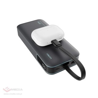 Powerbank Cuktech LPB200N 40W 20000mAh ze zintegrowanym kablem - szary