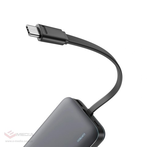 Powerbank Cuktech LPB200N 40W 20000mAh ze zintegrowanym kablem - szary