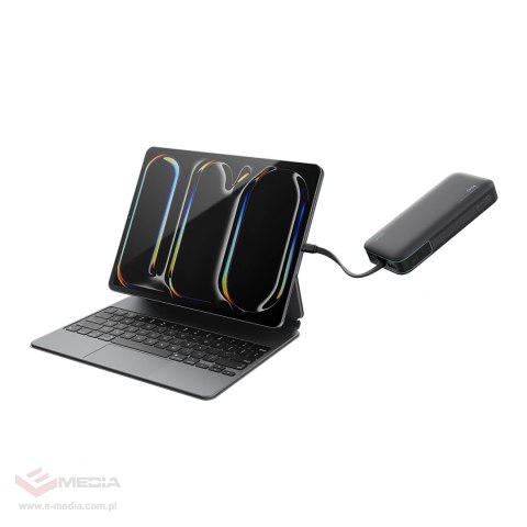 Powerbank Cuktech LPB200N 40W 20000mAh ze zintegrowanym kablem - szary