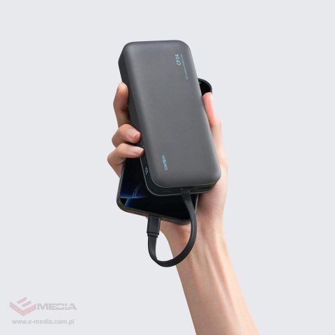 Powerbank Cuktech LPB200N 40W 20000mAh ze zintegrowanym kablem - szary