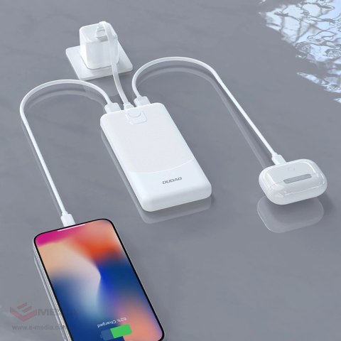 Powerbank Dudao K10Pro 2,4A 20000mAh 2 x USB-A - biały