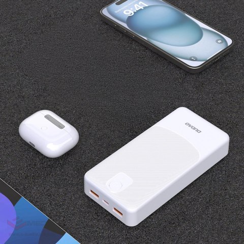 Powerbank Dudao K10Pro 2,4A 20000mAh 2 x USB-A - biały