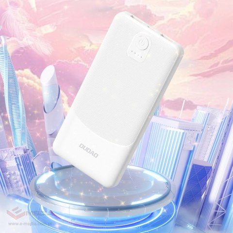 Powerbank Dudao K10Pro 2,4A 20000mAh 2 x USB-A - biały