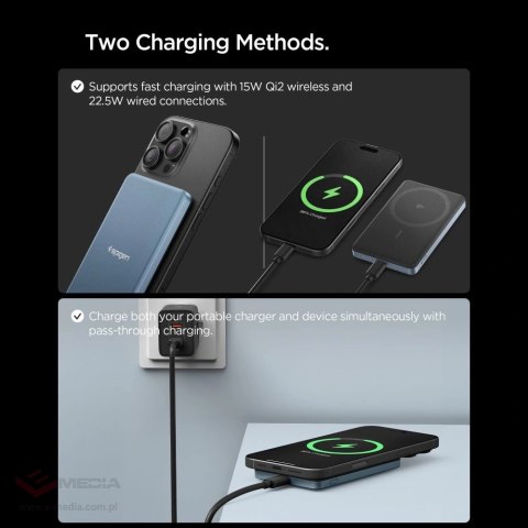 Powerbank Spigen EA2205MQ Essential MagSafe 5000MAH 22.5W QI2 - granatowy
