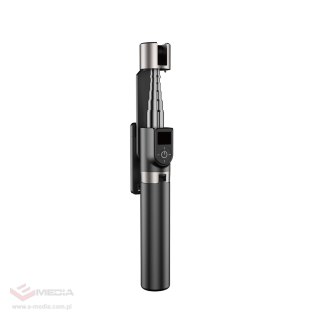 Selfie stick Dudao F18 1,1 m ze statywem i pilotem Bluetooth - czarny