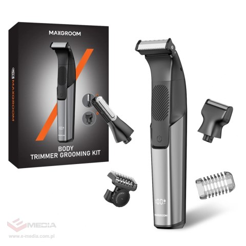 Trymer MAXGROOM JK-319 wielofunkcyjny z wymiennymi końcówkami - czarny